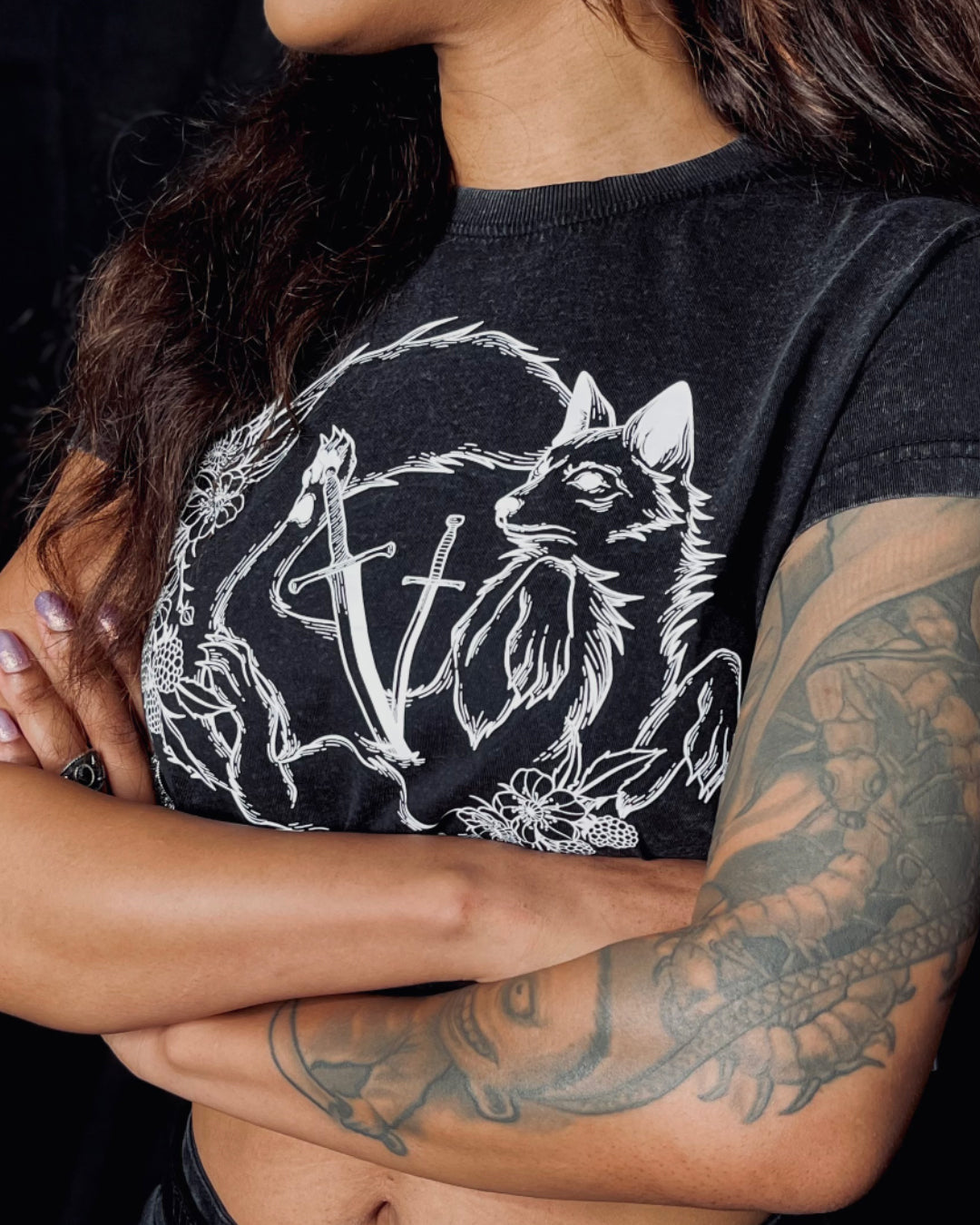 Crop top Signature - « Blooming Grief » LVB série limitée