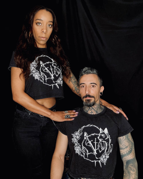 Crop top Signature - « Blooming Grief » LVB série limitée
